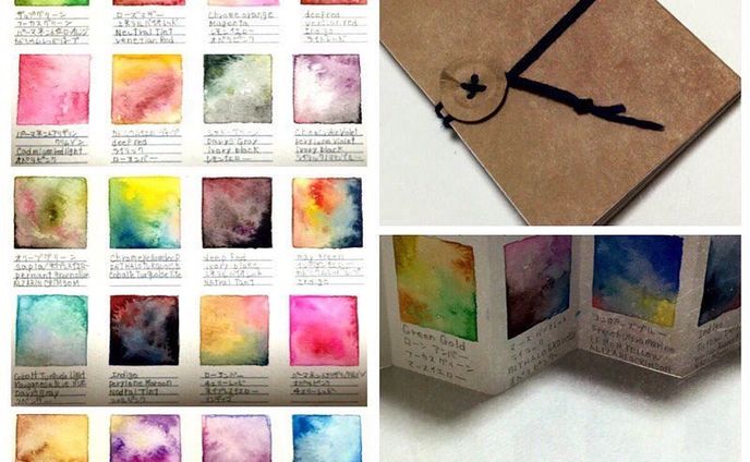 色見本遊び。#透明水彩