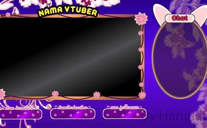 Overlay stream vtuber