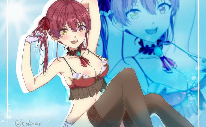 【カラーイラスト】VTuberマリン船長