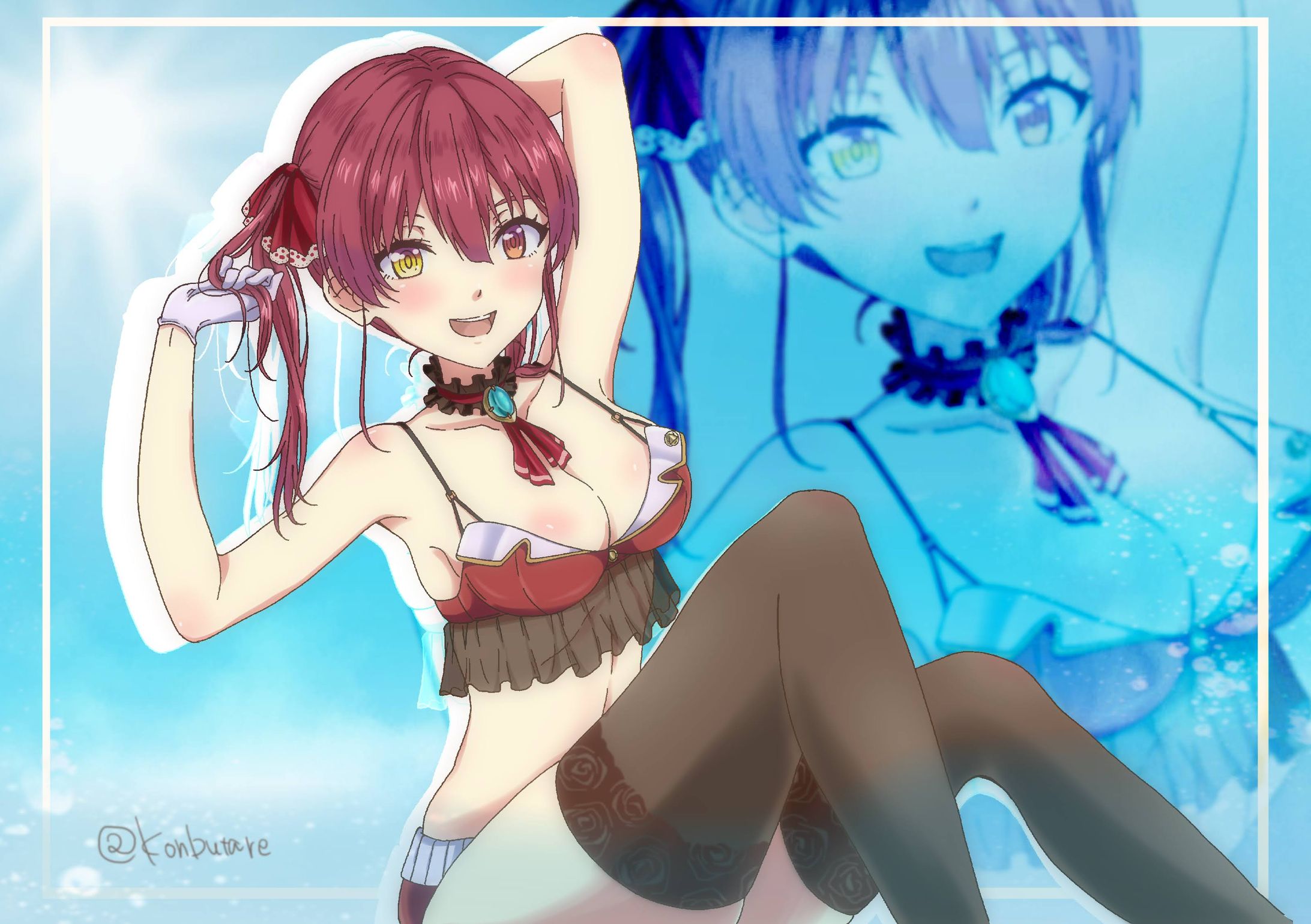 【カラーイラスト】VTuberマリン船長-1