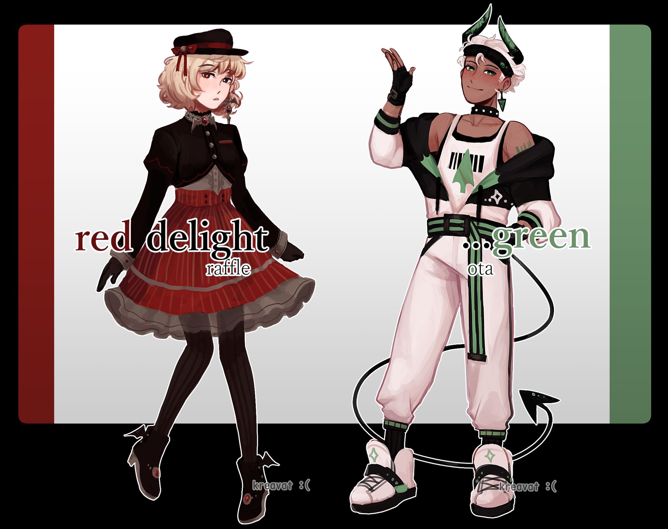 Red Delight & ...Green - Character Design-1