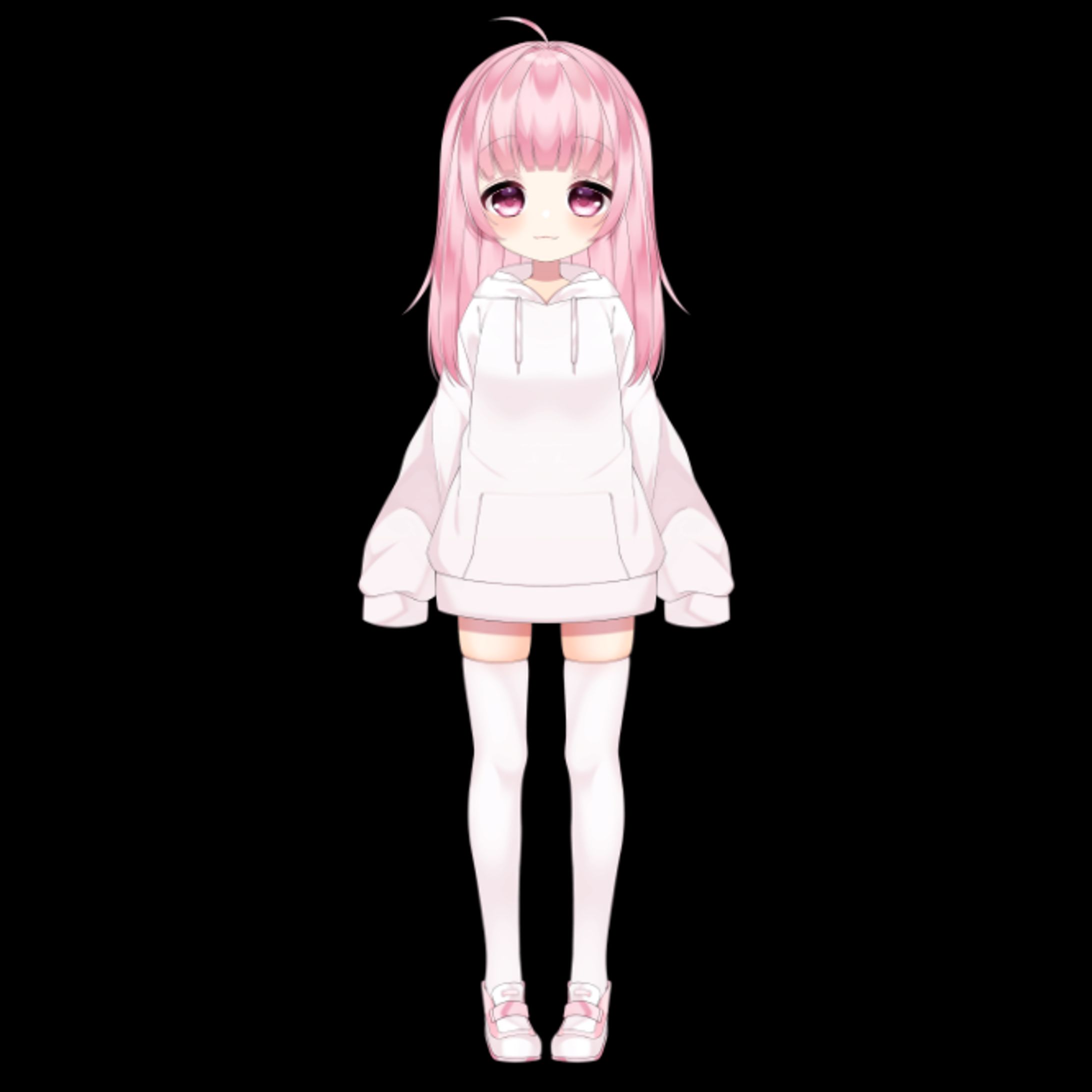 ピンク髪Vtuberちゃん　Live2Dモデリング-1