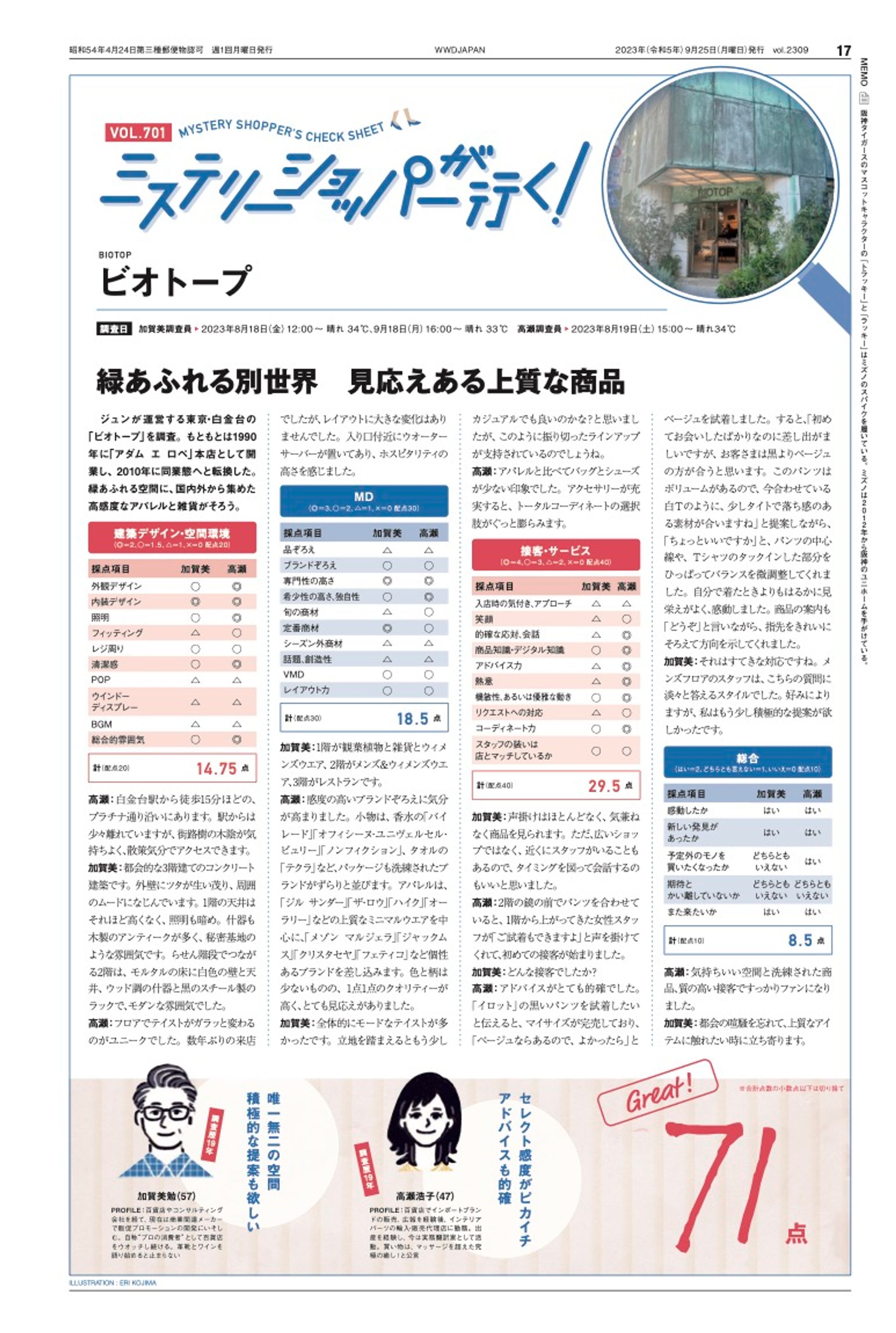 連載「ミステリーショッパーが行く！」-1