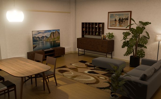 3DCG リビング3