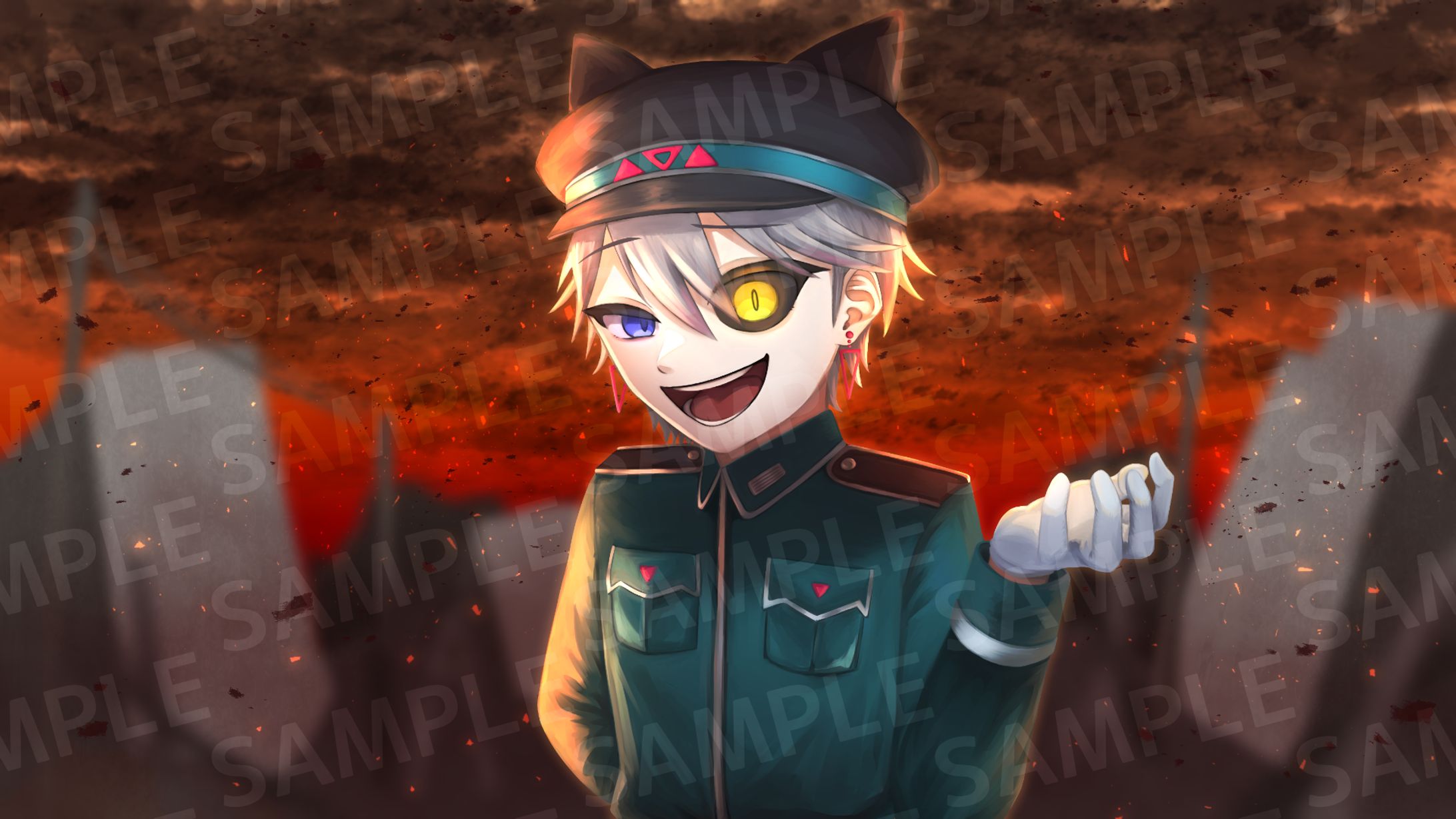 【仕事絵】イチジクのタルト様　「Los!Los!Los!」歌ってみた　MVイラスト-1