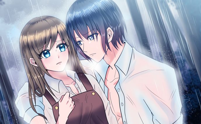 乙女ゲーム風スチルイラスト