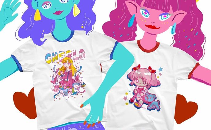 【CHEBLOおすすめTシャツ💖】
・
『ONNANOKO』リンガーTシャツ🌟🎉
・
CHEBLOのスズリのショップで販売中🙌 🌅HAPPYな夏を♪🌴
・
・
#リンガーTシャツ#半袖#グッズ#Tシャツ#Tshirt#イラスト#絵#女の子#girl#summer#illustrator#illustration#イラストレーター#キャラクター#character#かわいい#cute#kawaii#cheblo#一个例证#일러스트#캐릭터#人物#女孩#여자