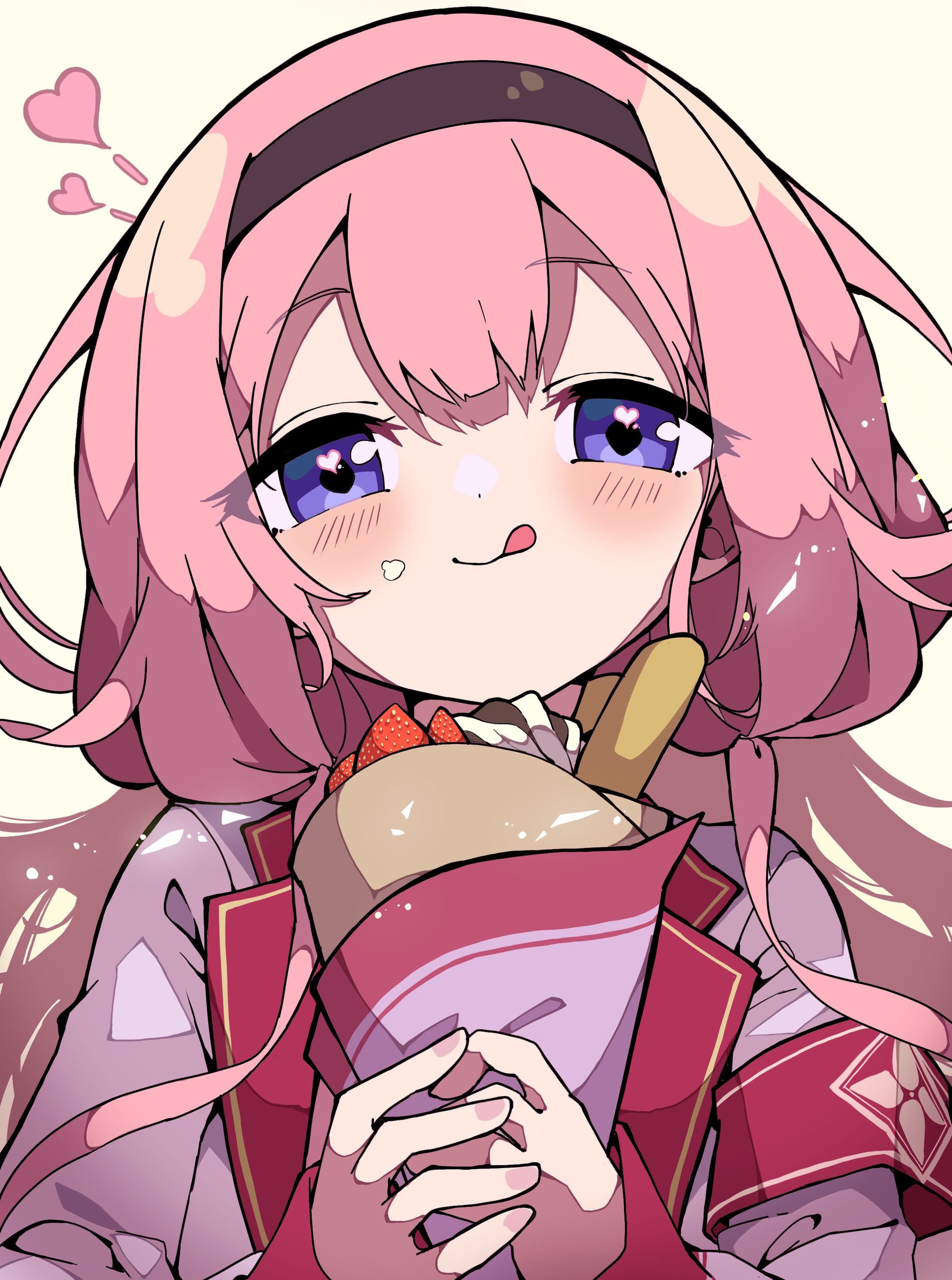 クレープを食べる周央サンゴ-1