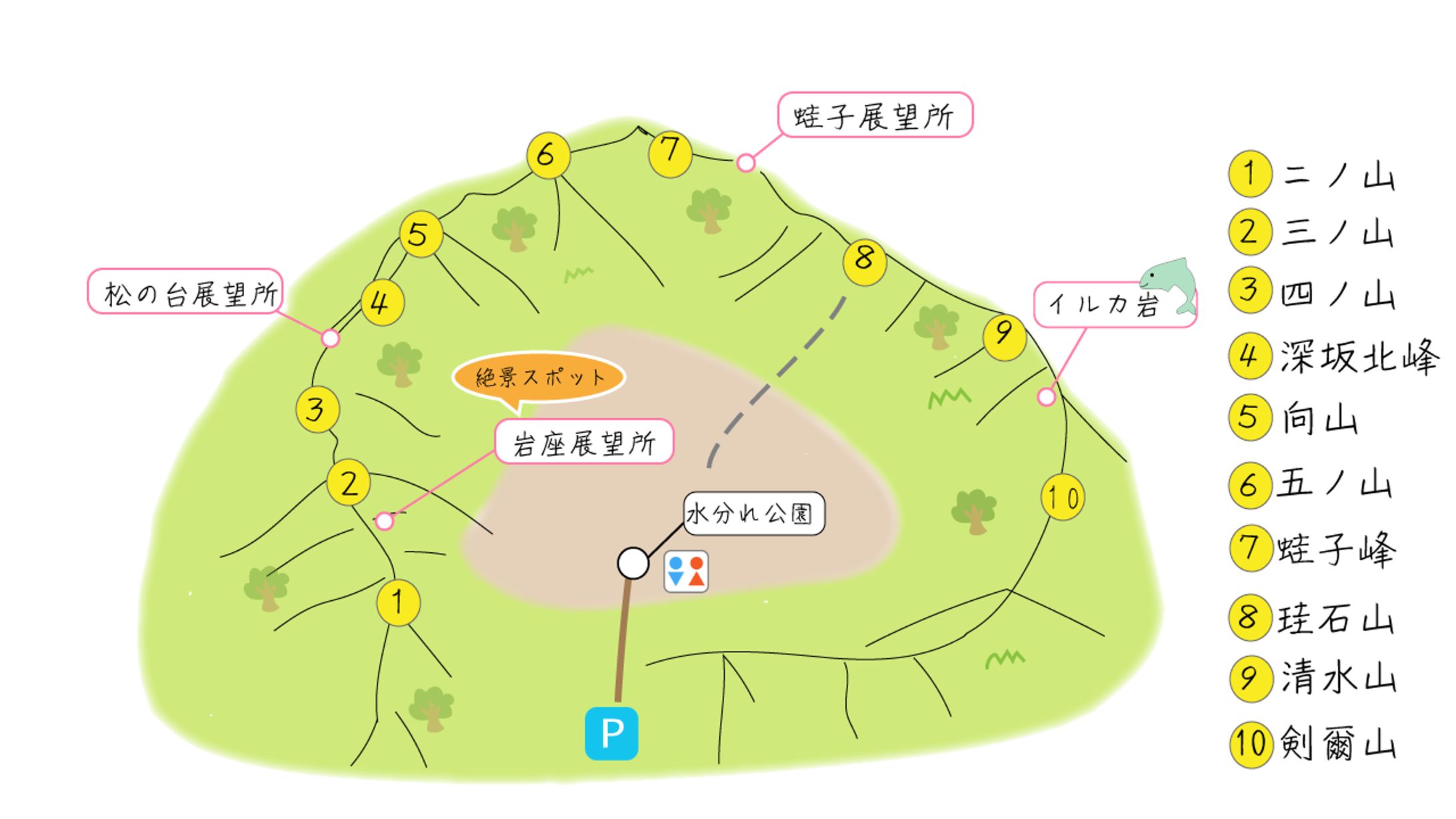 自主制作｜向山の地図-1