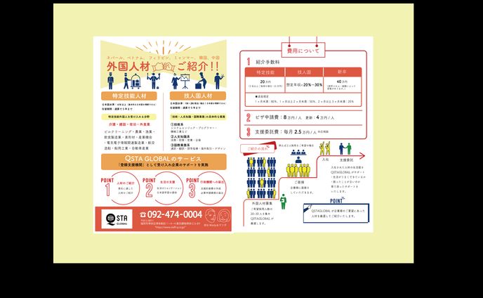 外国人材紹介　企業様商談用　紙媒体