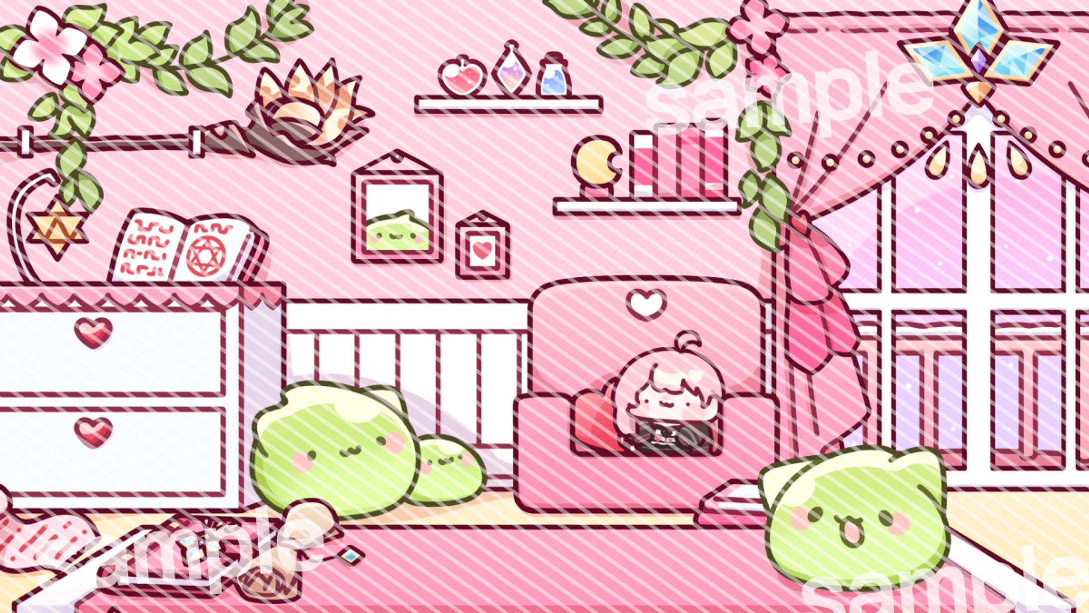 엘리님 방송 배경화면-1