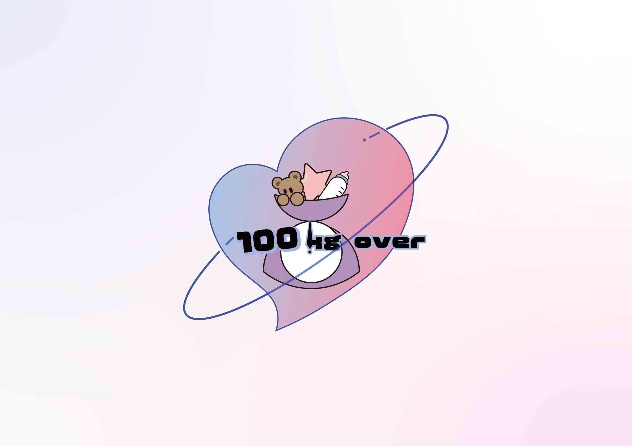 100kg over　サークルロゴ-1