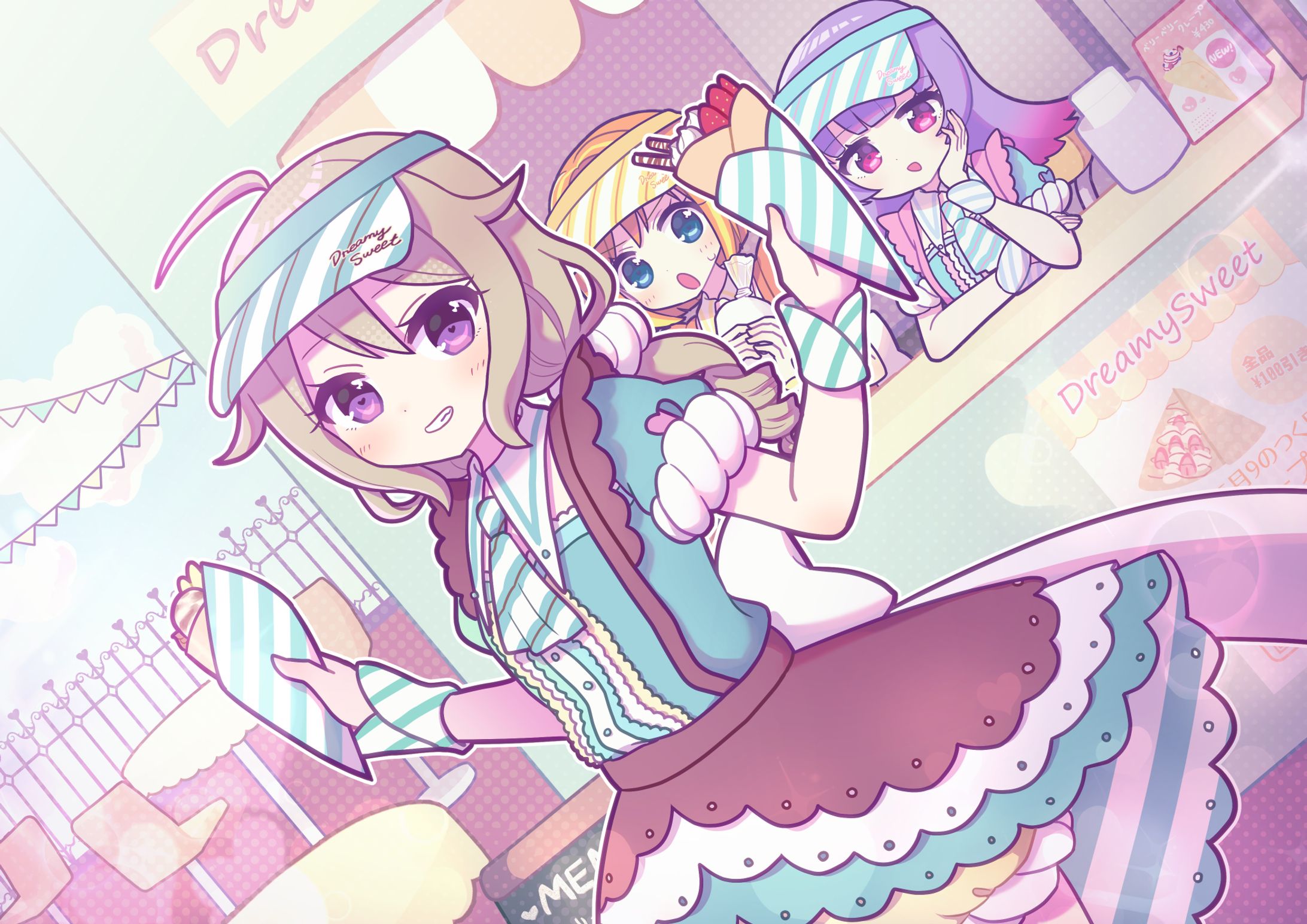 暮井マキ イラスト、衣装カラバリ-1