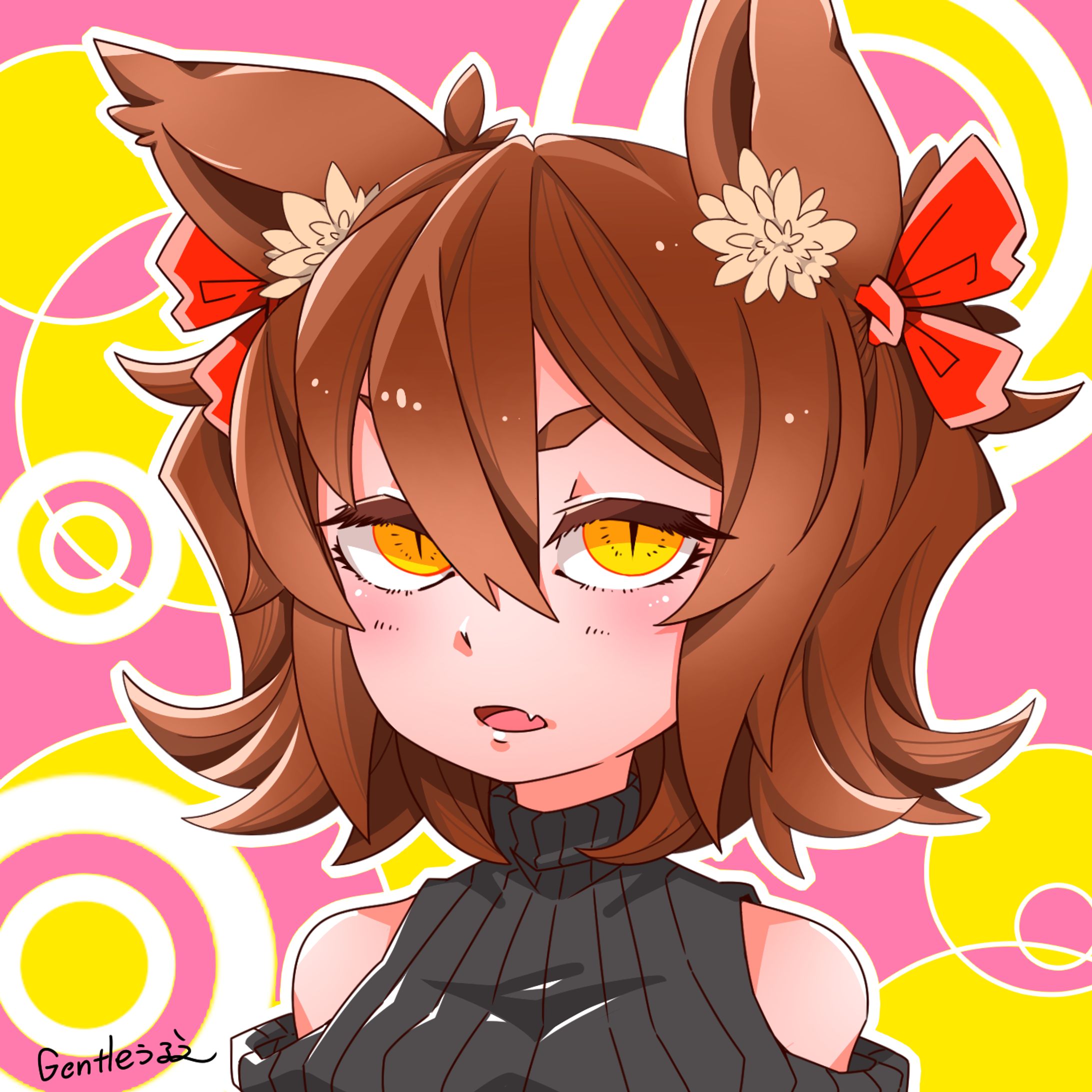オリジナルキャラ　狼娘ちゃん-1