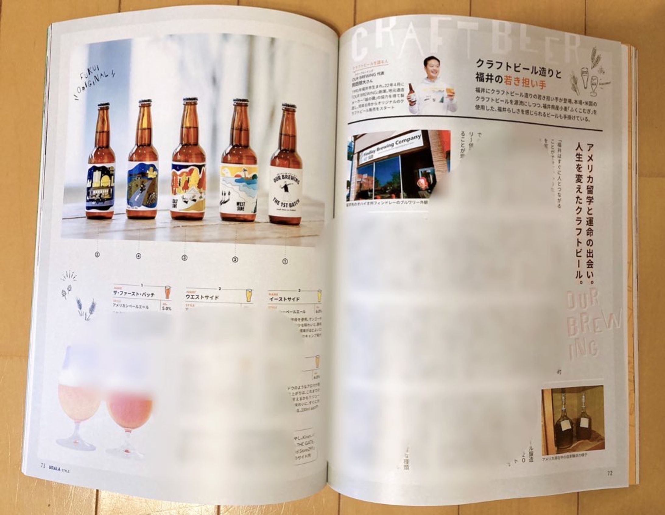 福井の月刊誌『URALA』１月号　クラフトビール取材執筆-1