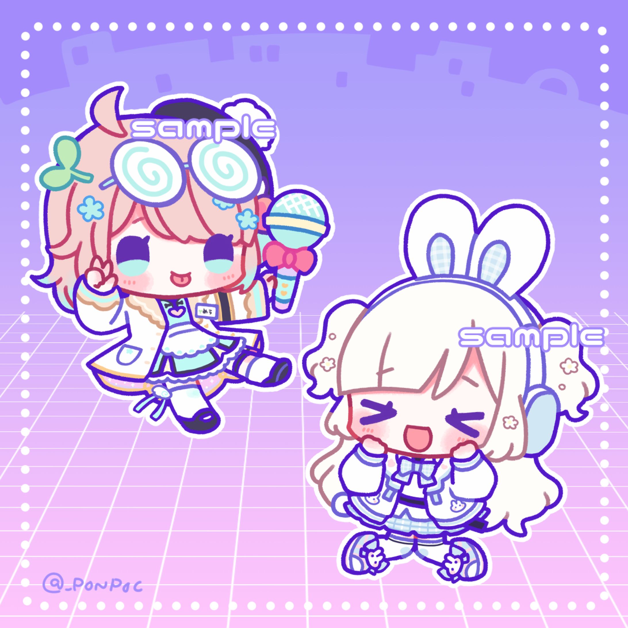【お仕事】miya様&芽羽みなせ様SDイラスト①-1