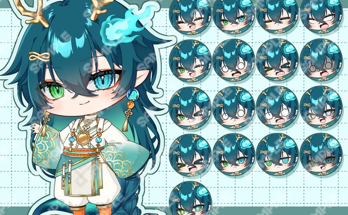 龍海零雨様SDイラスト【通常】