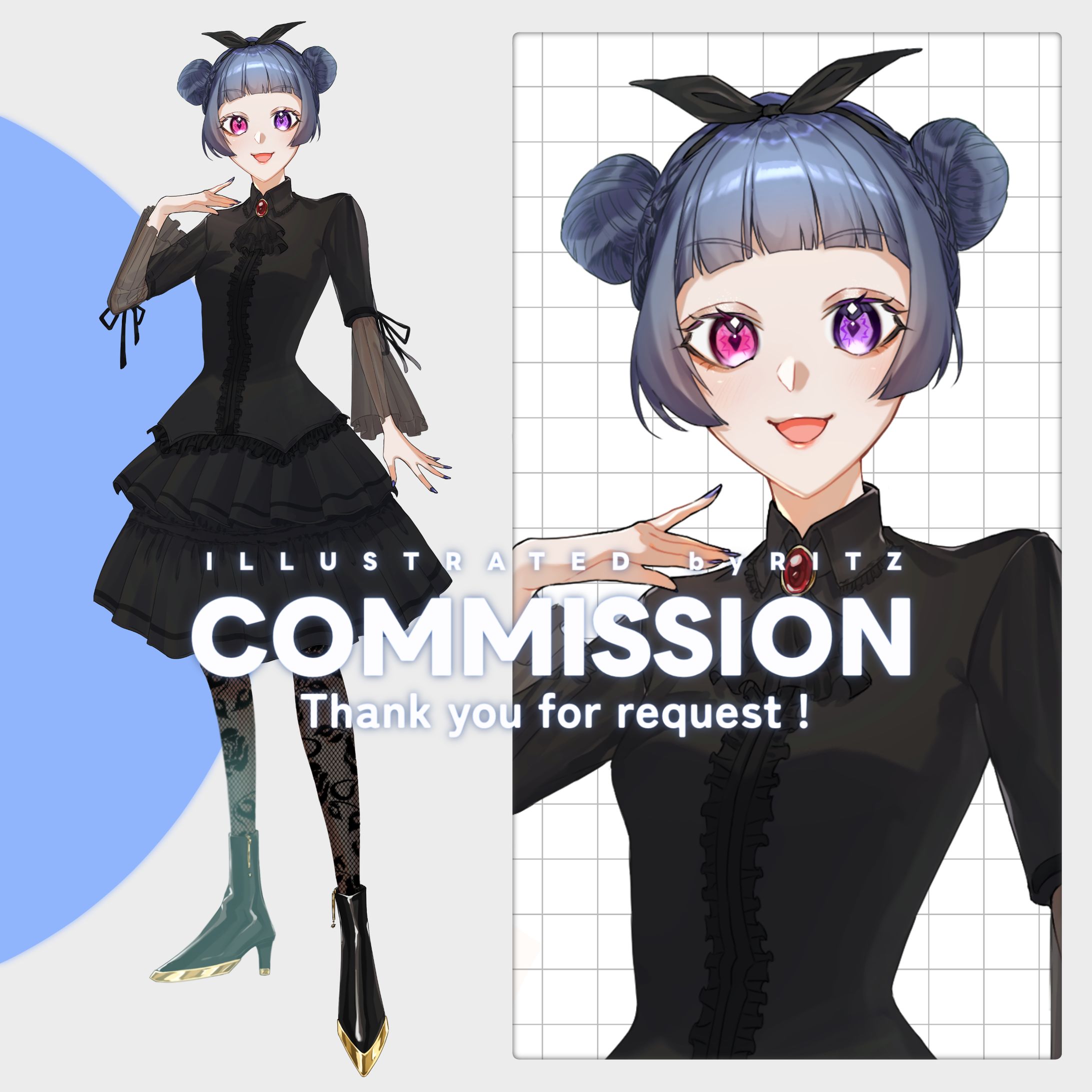 【ご依頼品】TRPG用 立ち絵制作 1-1