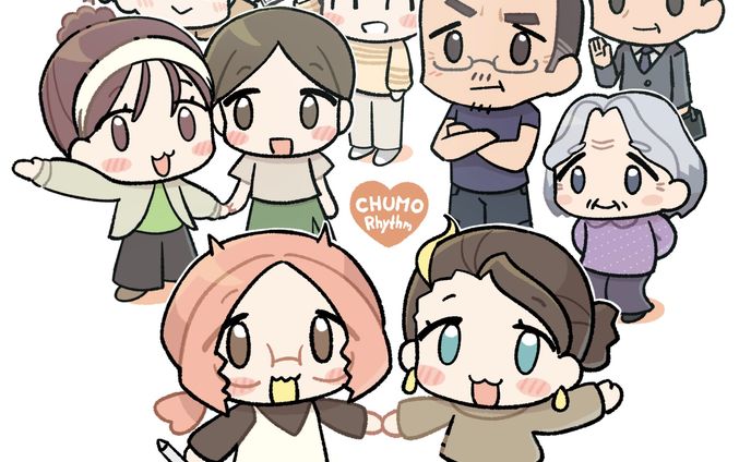 キャラ集合イラスト