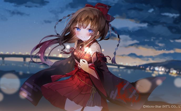 MSIオフィシャルVtuber 美星メイ様 「sercret base ～君がくれたもの～」歌ってみた動画用イラスト