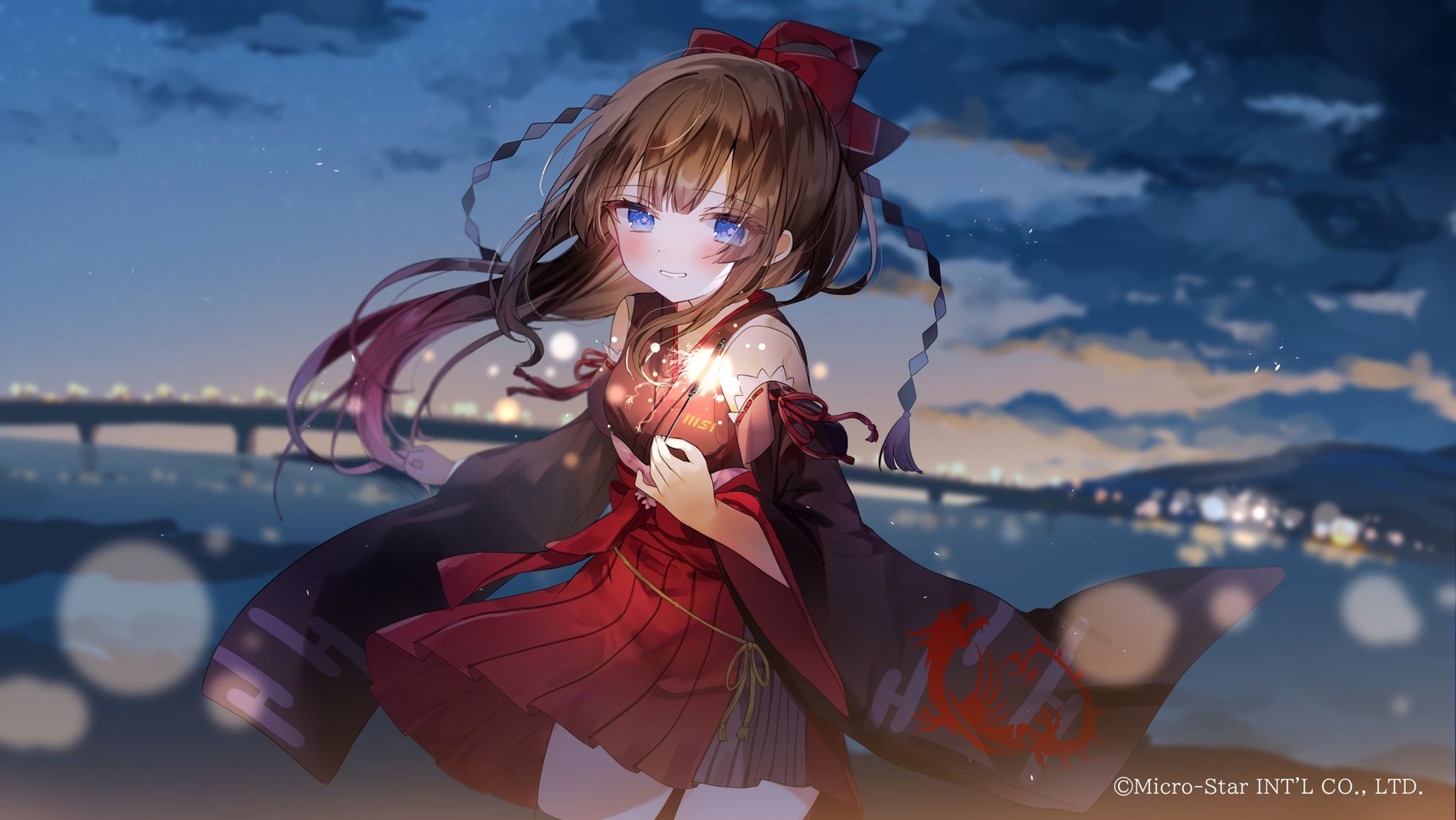MSIオフィシャルVtuber 美星メイ様 「sercret base ～君がくれたもの～」歌ってみた動画用イラスト-1