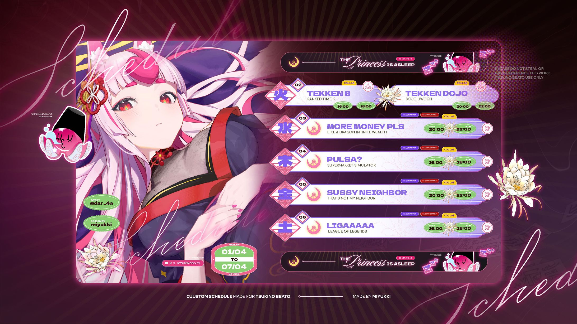 Tsukino Beato 3.0 Schedule-1