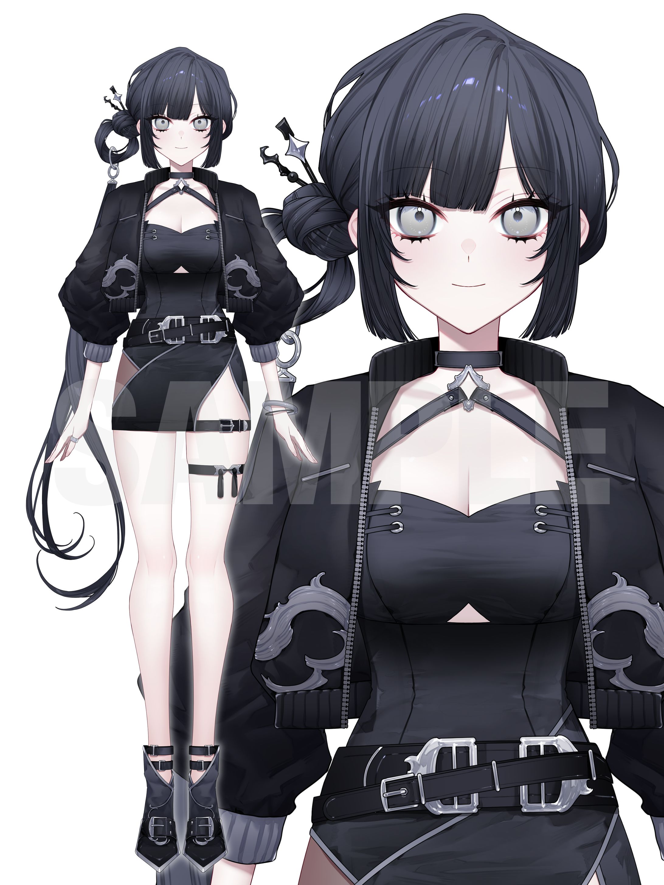 棲蒔さん/Live2Dモデルイラスト(＋キャラクターデザイン)-1