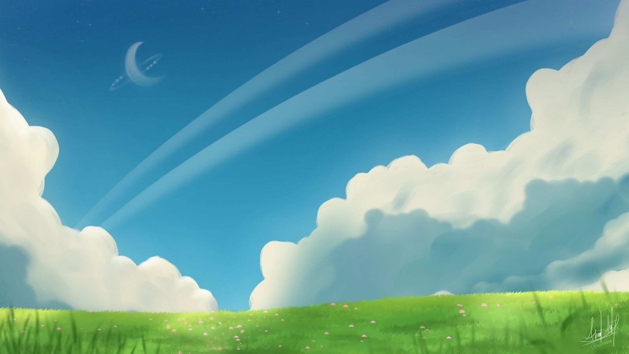 [Background] Grass Field-1