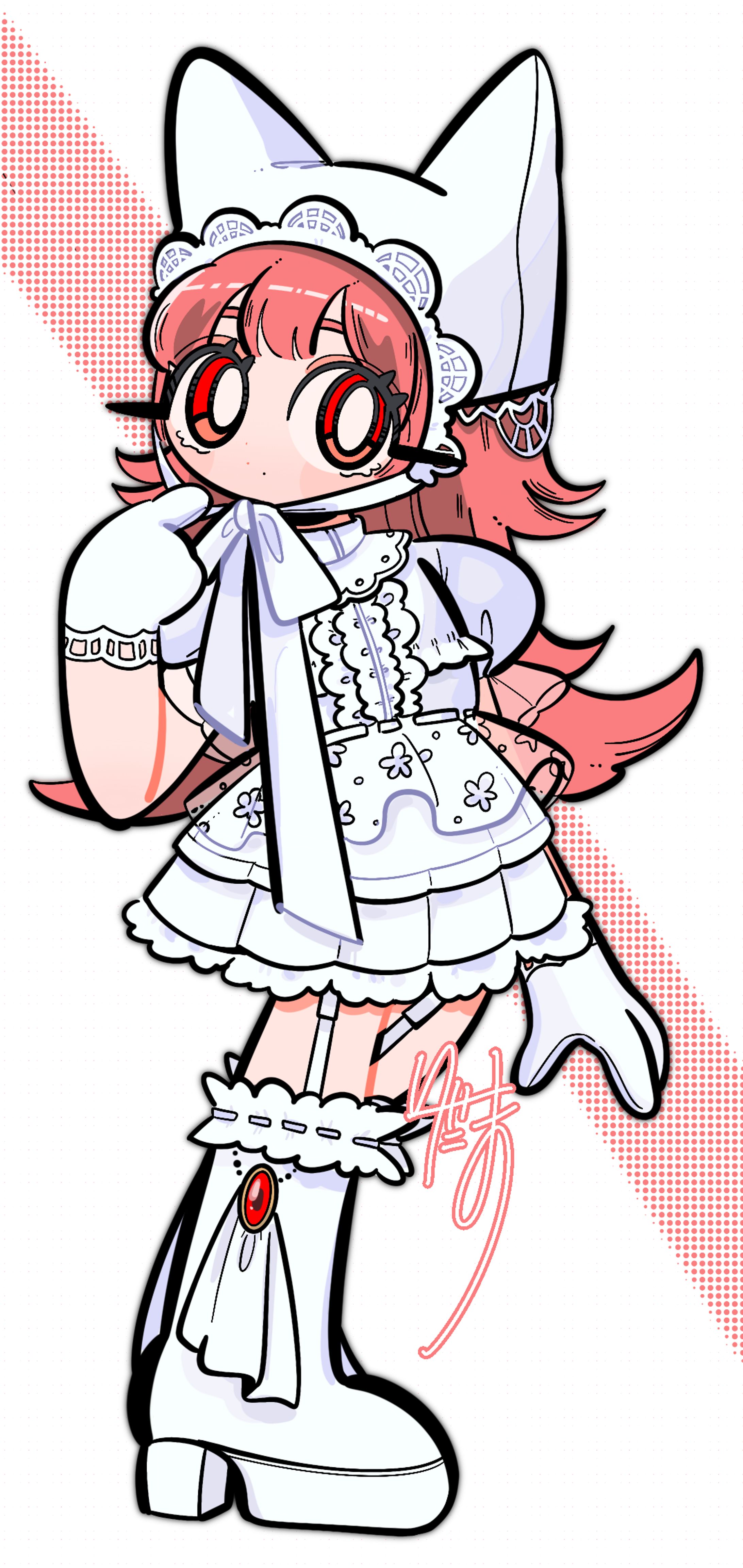 【創作】レース　フリル　女の子-1