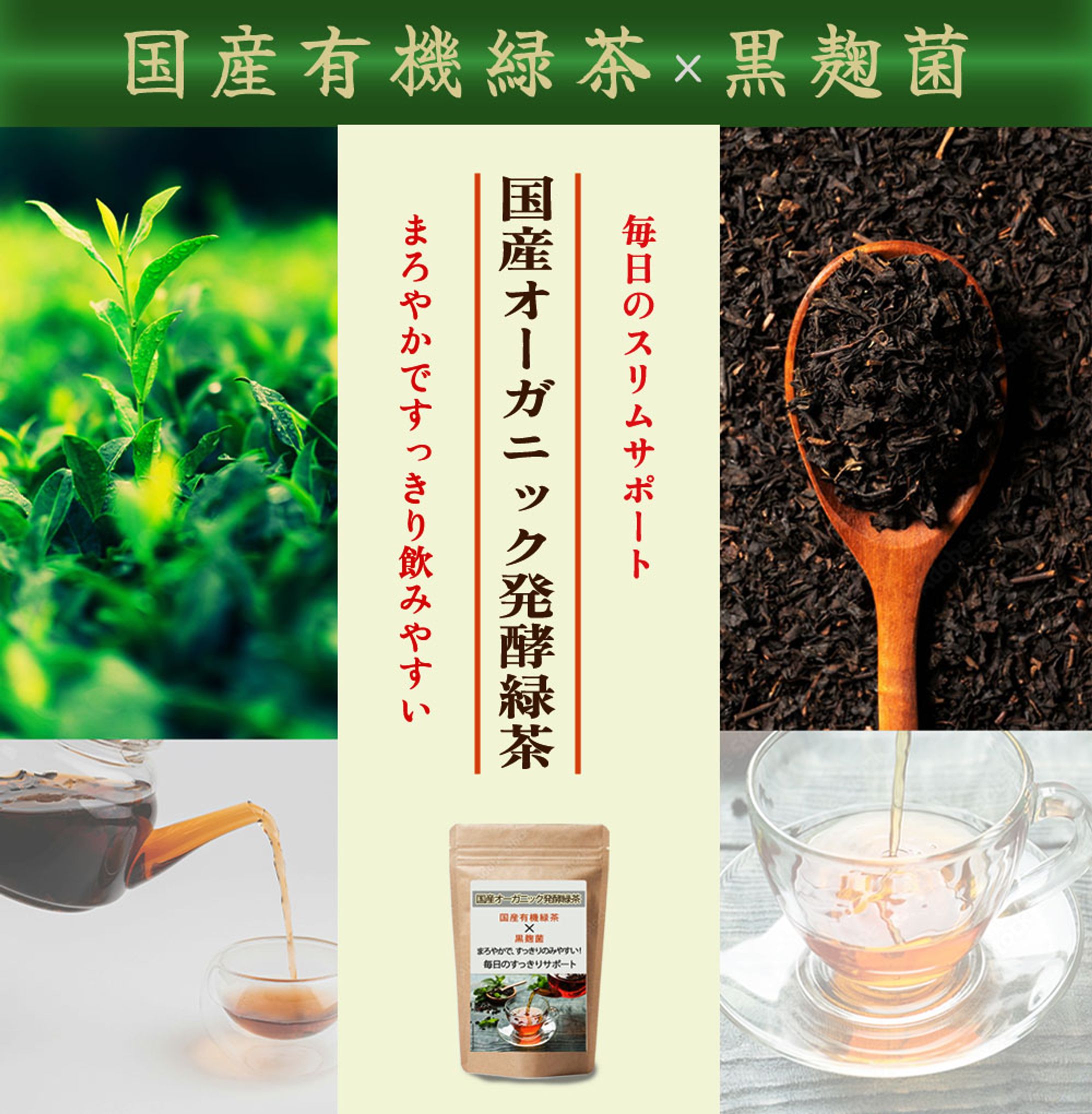 国産オーガニック発酵緑茶LP-1