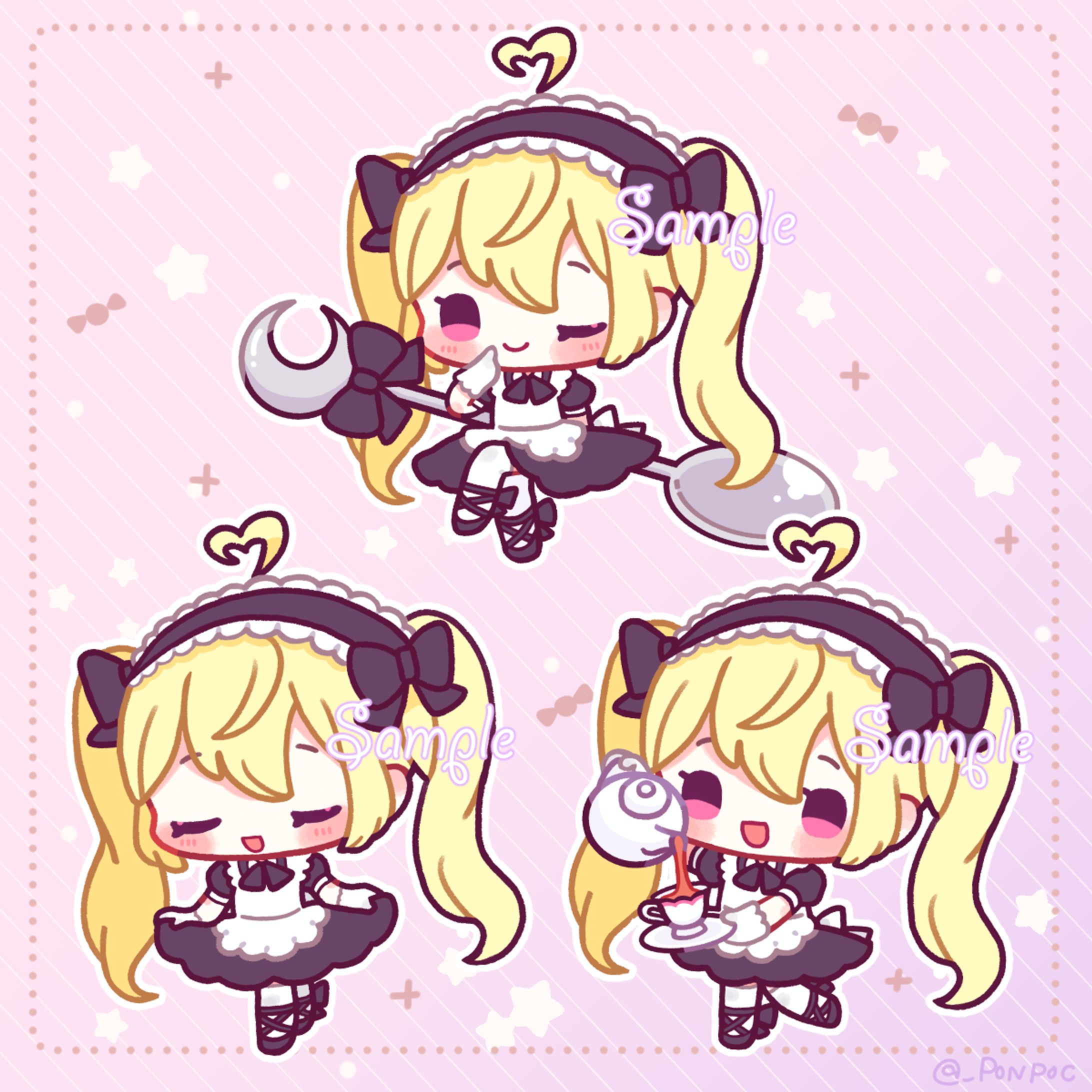 【お仕事】月乃様SDイラスト①-1