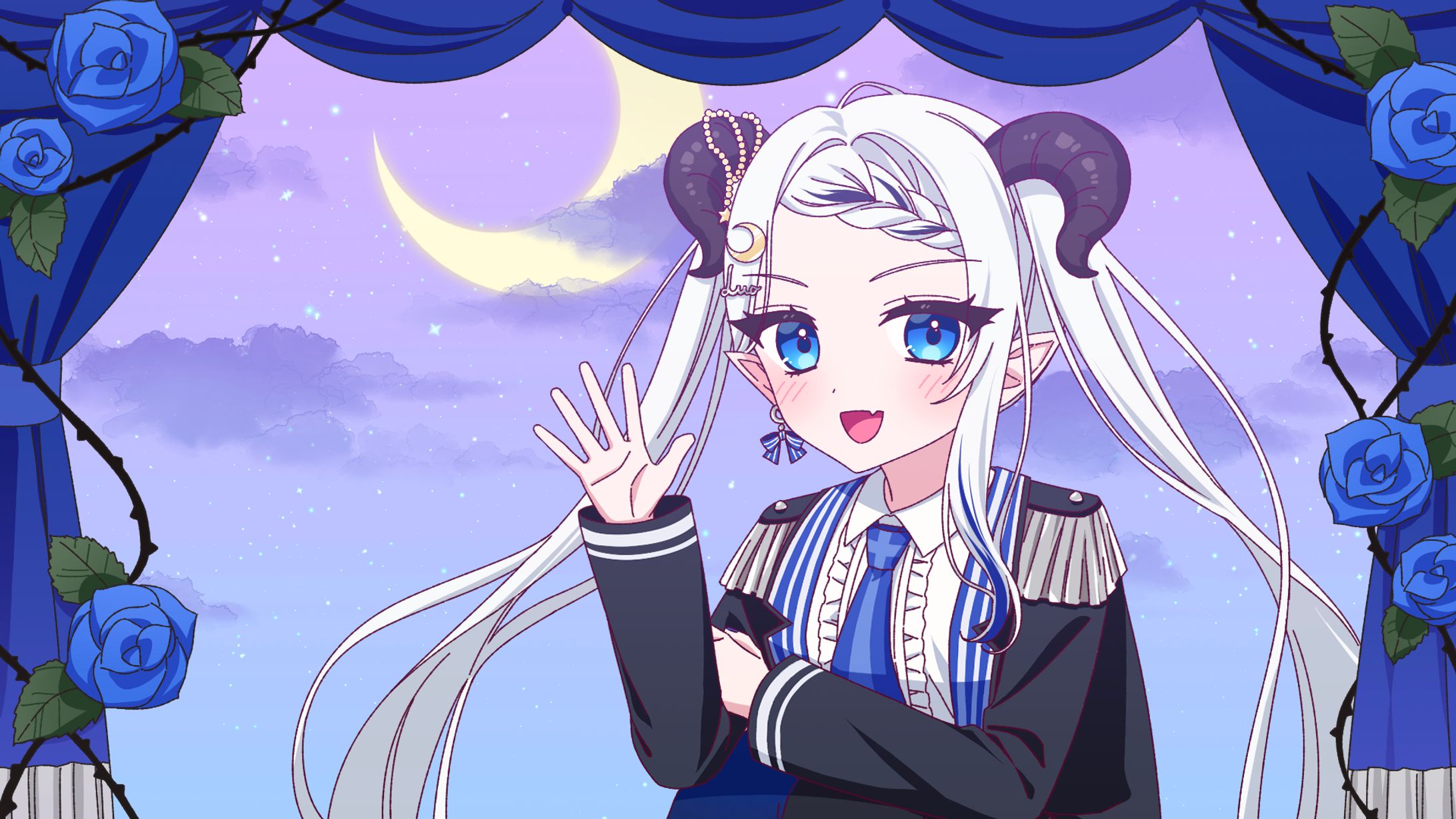 【Skeb】月夜野ルオ様　待機画面アニメーション-1