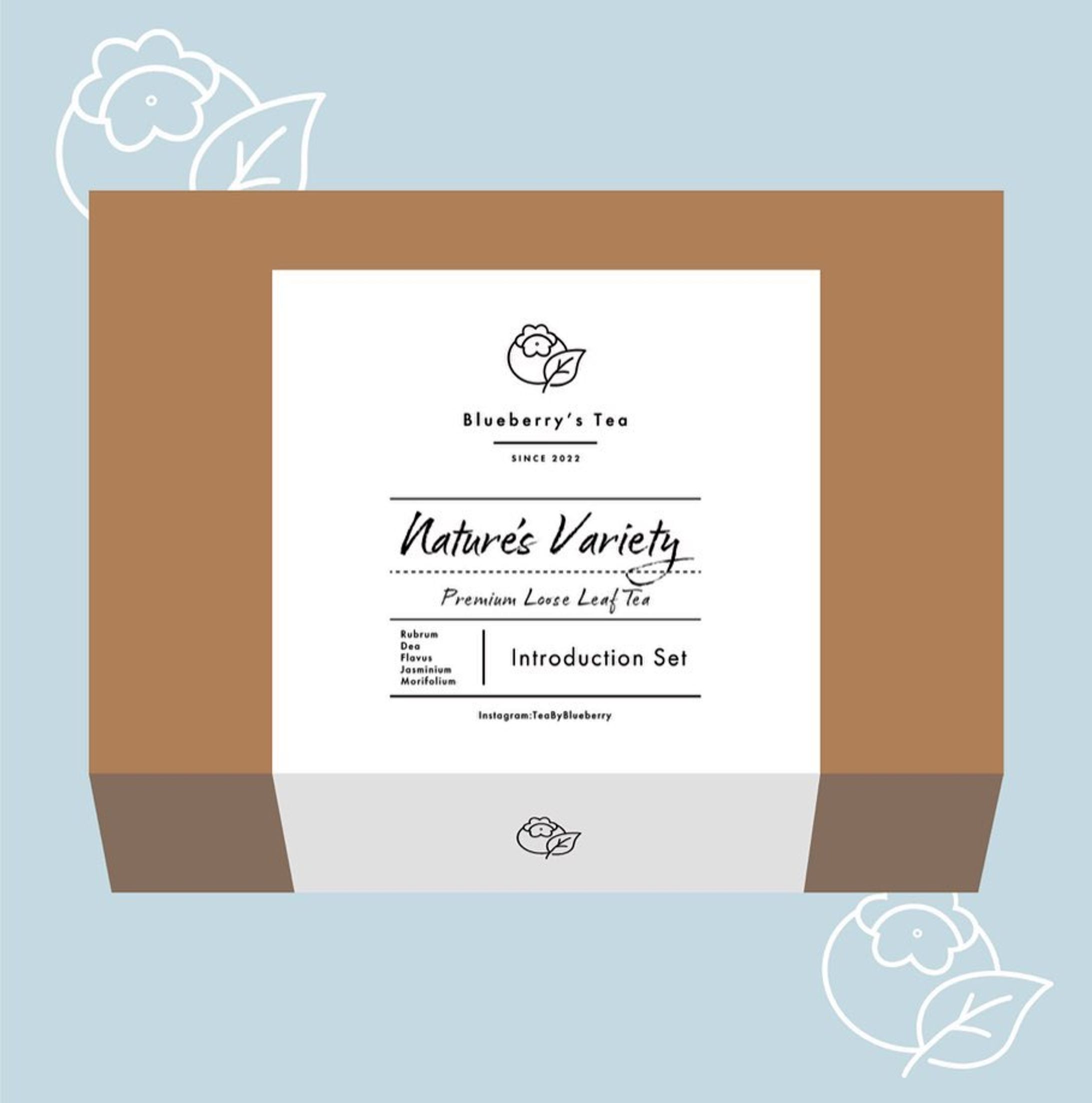 Blueberry's Tea front box package / パッケージデザイン-1