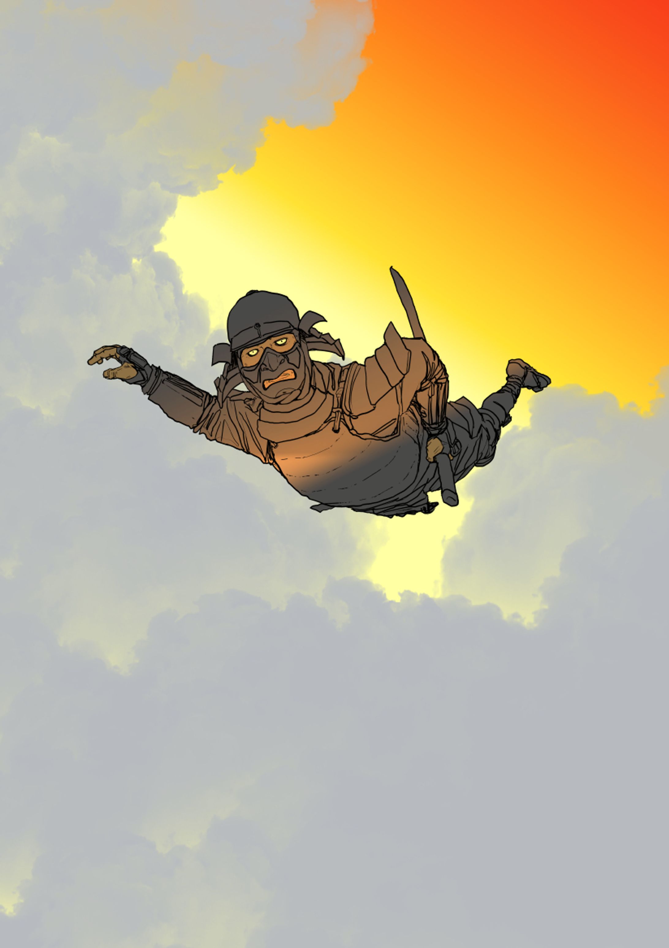 Skydive Samurai comic-1