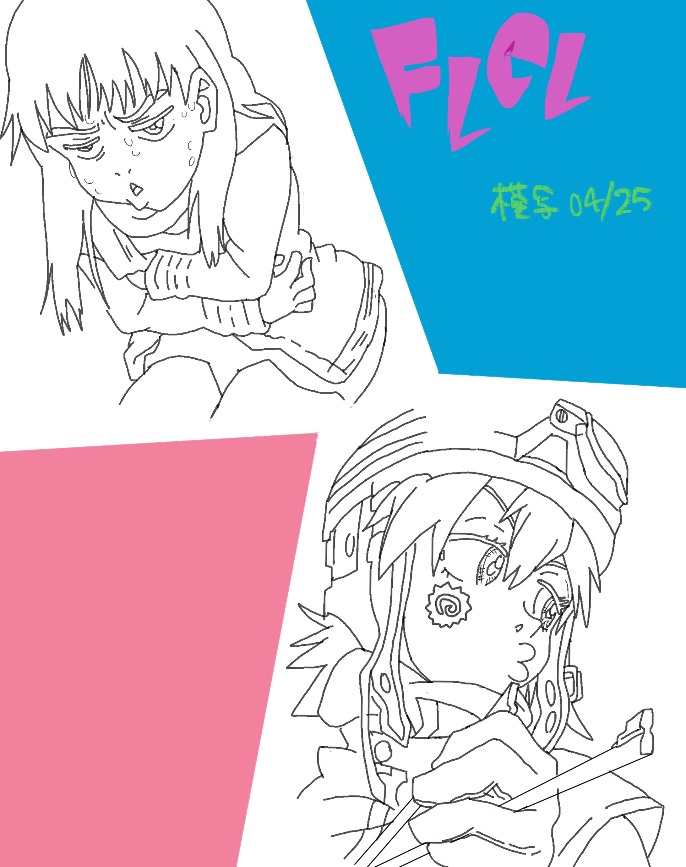 フリクリ模写　その３-1