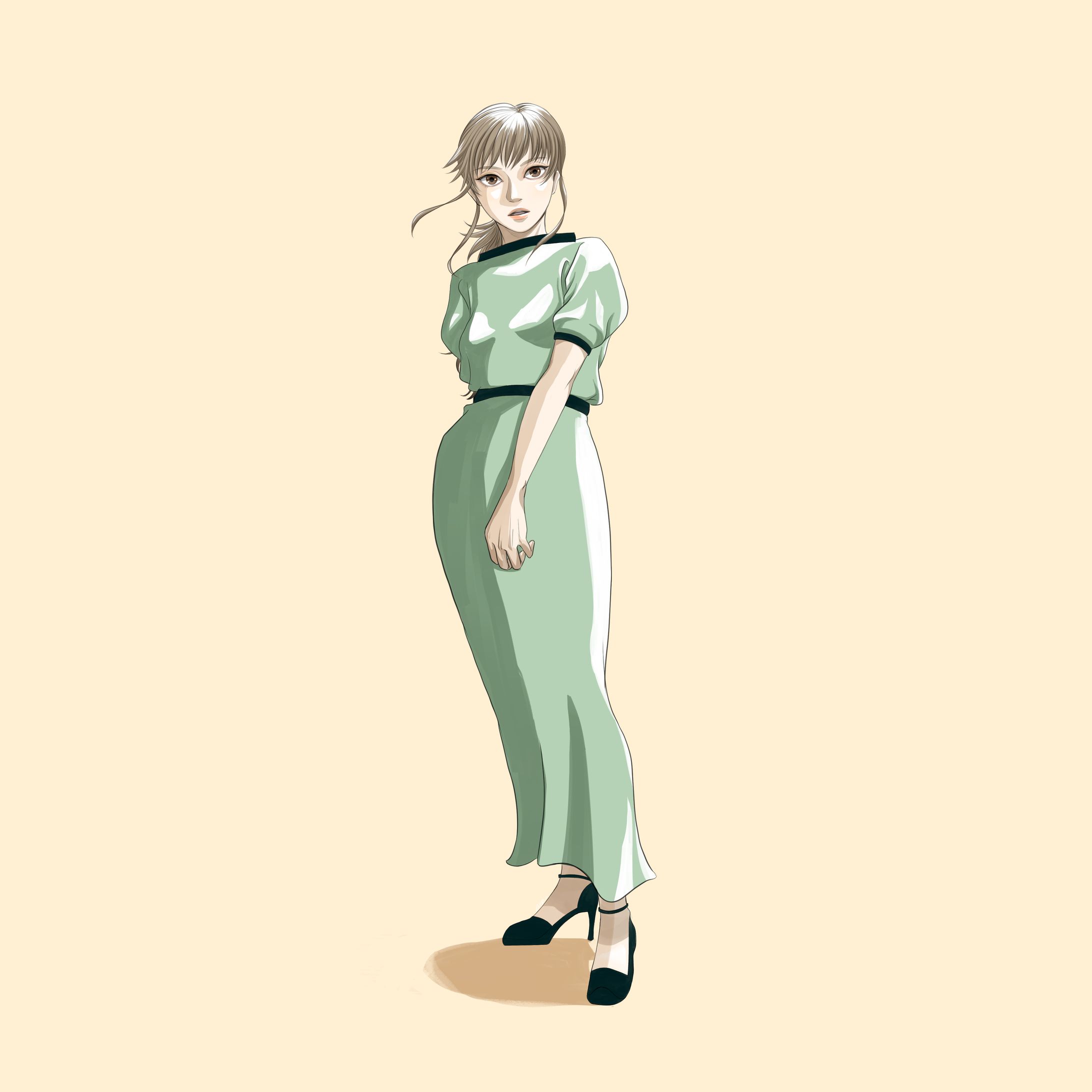 オリジナル　モード系女性-1