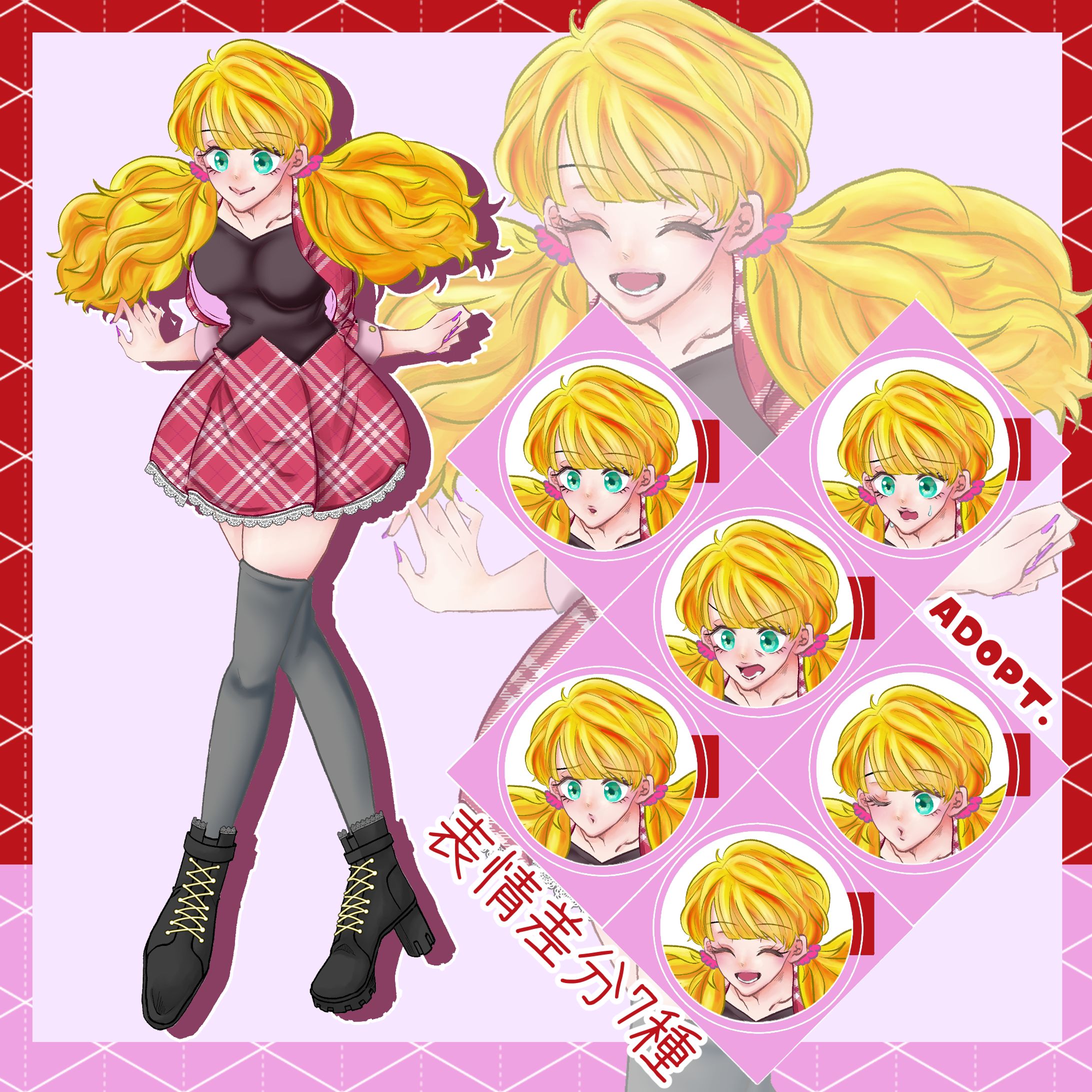 キャラクターデザイン/ギャル系イメージ女の子-1