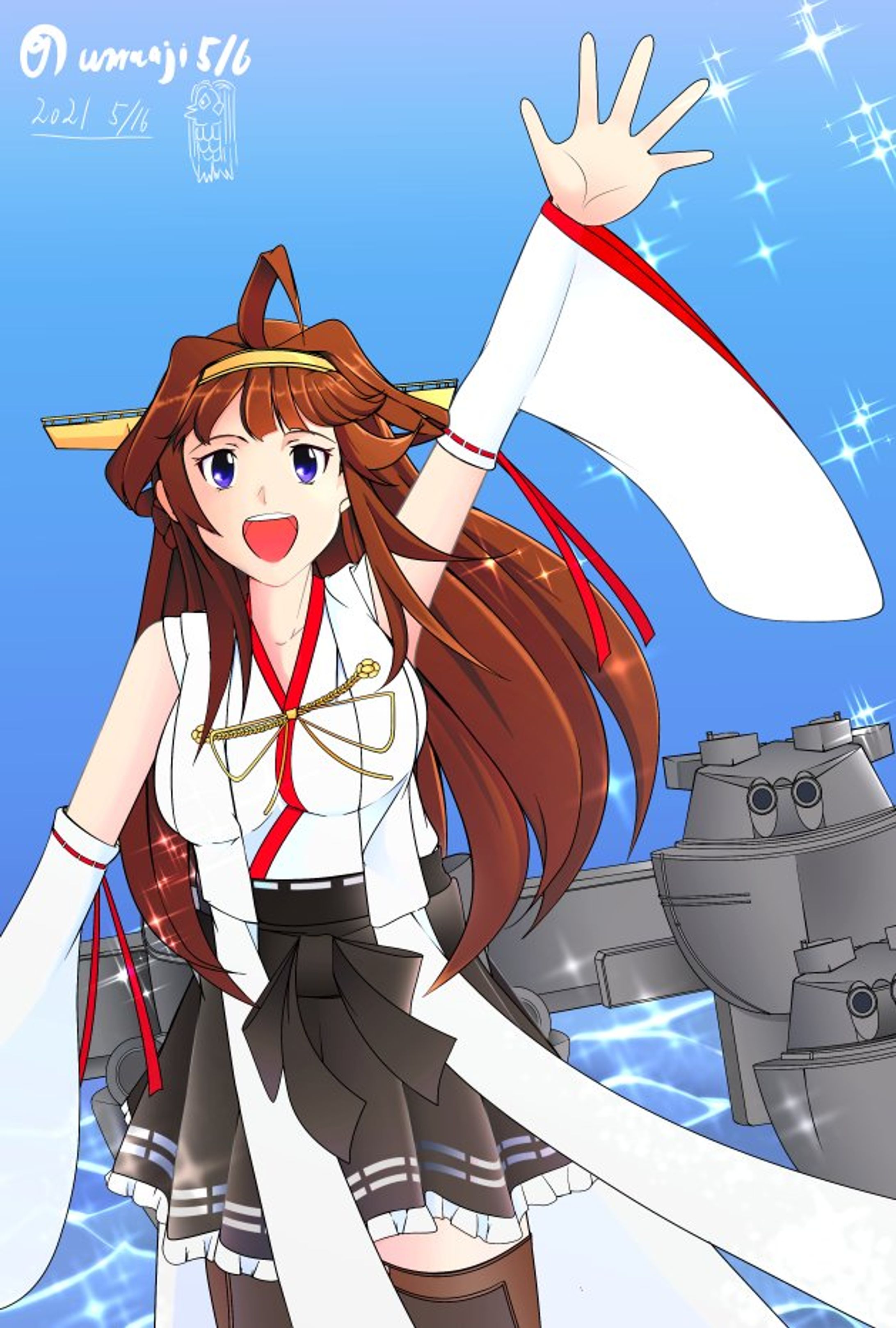 二次創作イラスト　艦これ金剛-1