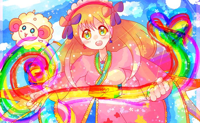 虹のあやとり