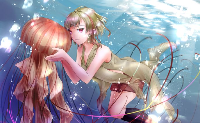 クラゲ擬人化／2019年制作