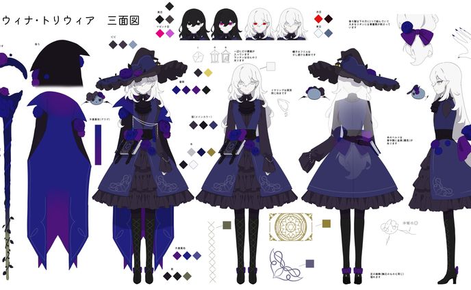 【ご依頼】三面図_ロウィナ・トリウィア 様
