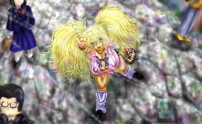 draw、ロングヘア