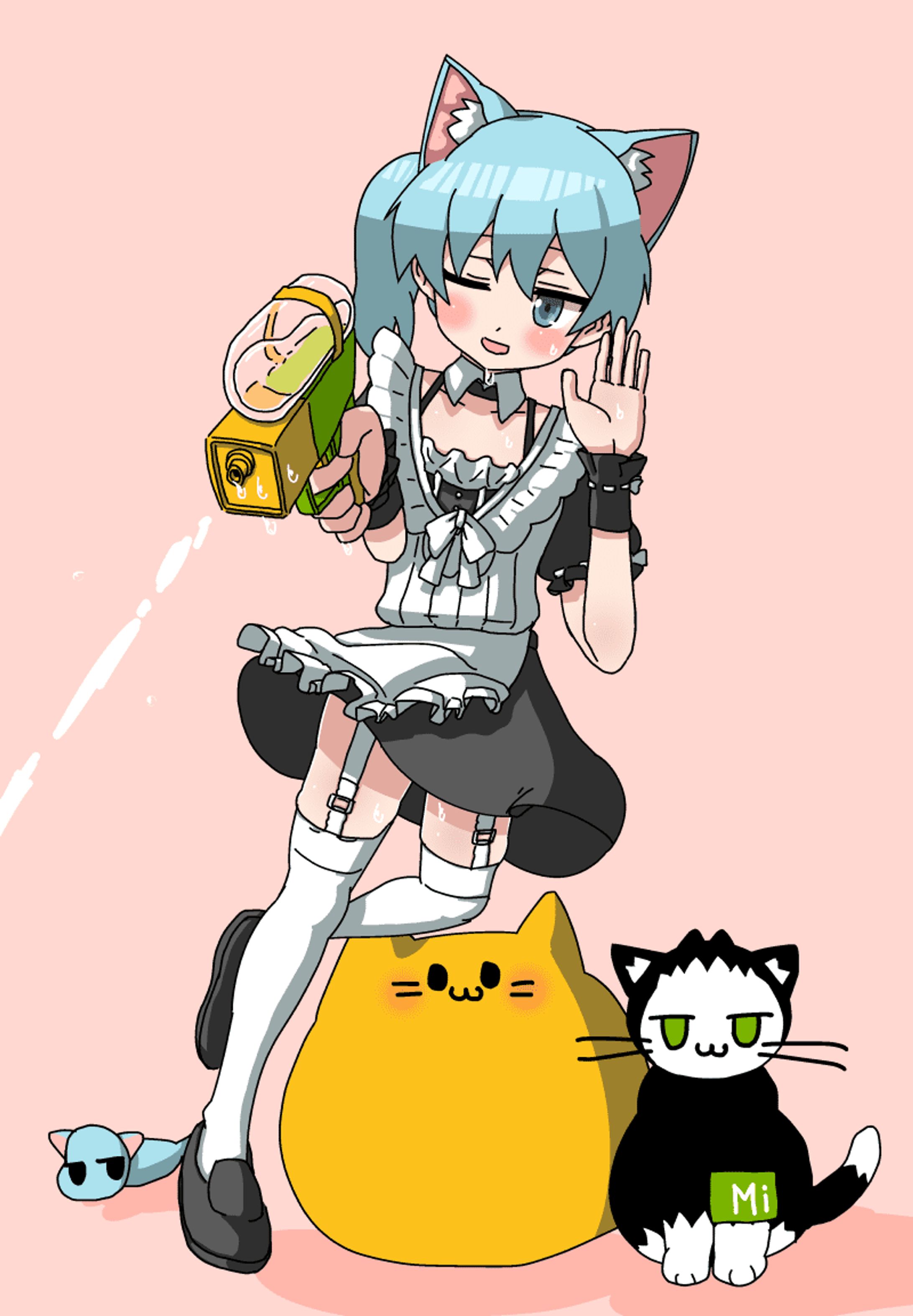 夏服メイド服村上さん-1