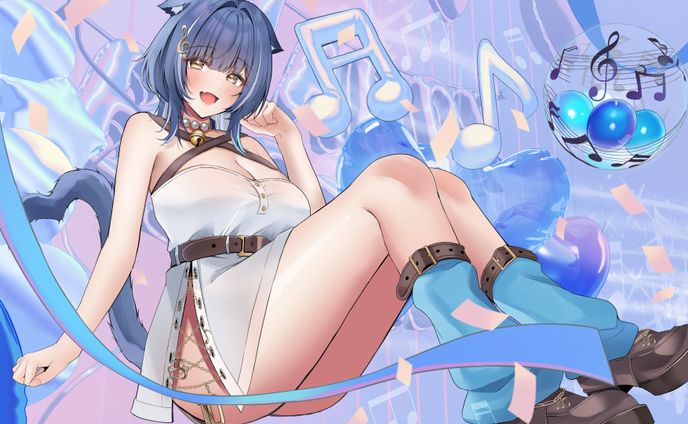 【ご依頼】音猫とお誕生日イラスト