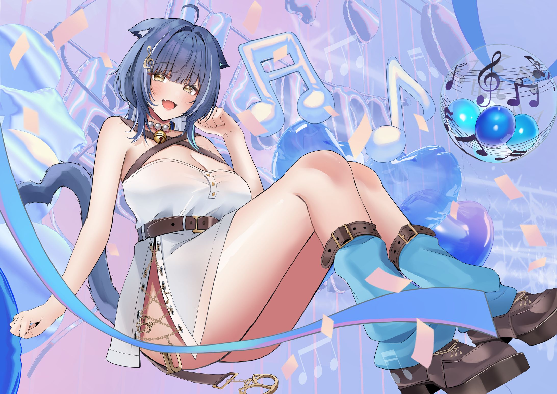 【ご依頼】音猫とお誕生日イラスト-1