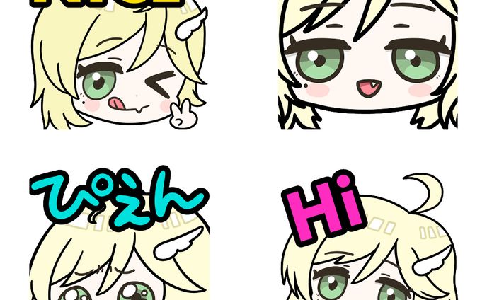 Twitch用サブスクバッジ、スタンプ