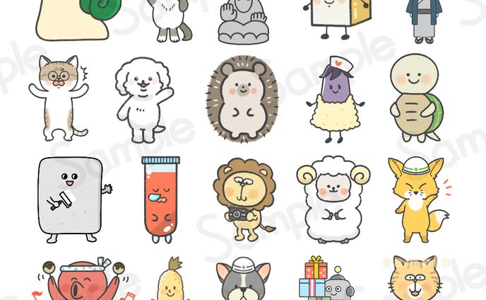 ご依頼作成ゆるキャライラスト