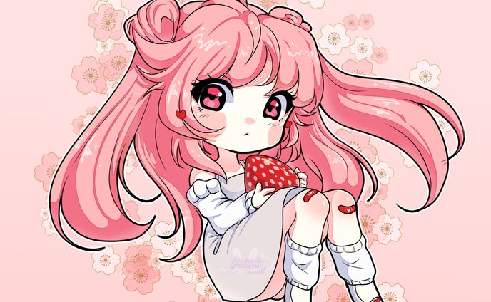 Commission - Strawberry girl