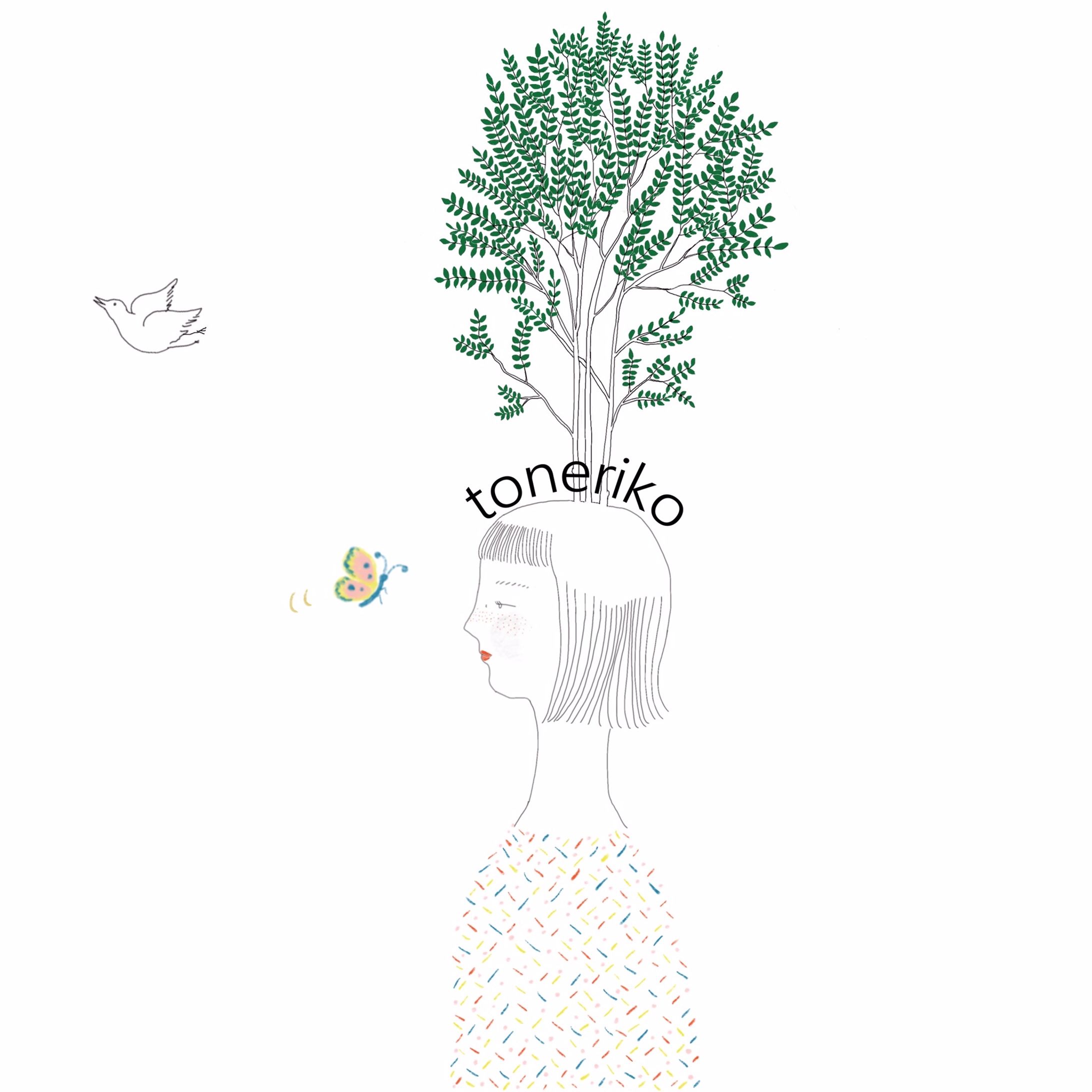 ヘアサロンtonerikoさん、Web、グッズ用イラスト-1