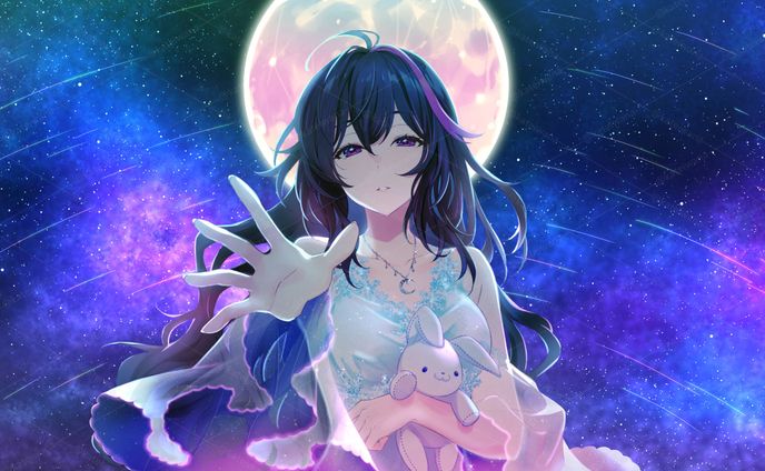 YouTube用イラスト／VTuber 月城美雪様 
